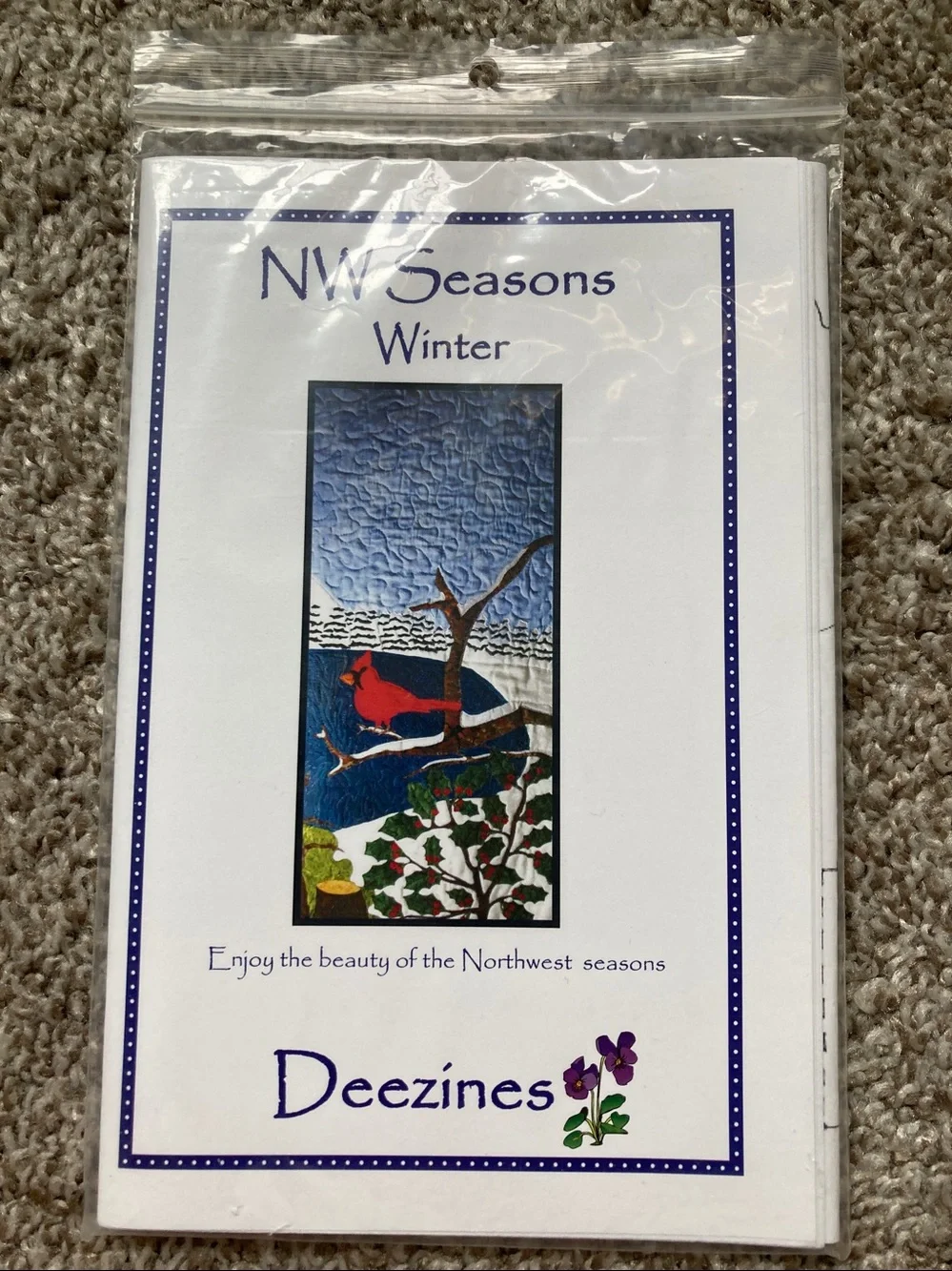 Lot of 3 NIP Deezines NW Seasons raw edge appliqué patterns